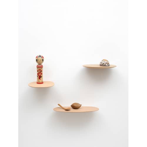 Etagère Isola / Lot de 3 - Moustache - Beige - Céramique émaillée