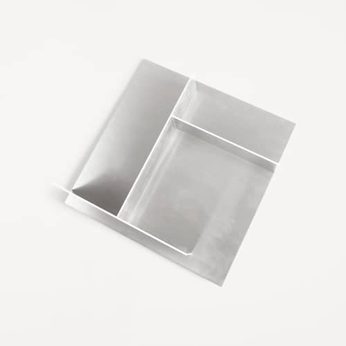 Etagère murale Rivet Typecase métal - Frama  - Aluminium brut - Aluminium brut