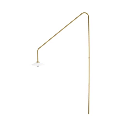 Applique con presa Hanging Lamp n°4 metallo oro / H 180 x L 90 cm - valerie objects - Ottone - Acciaio, Vetro