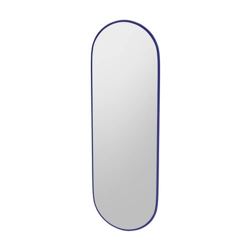 Miroir mural Colour Frame - Figure bois bleu / 46,8 x 138 cm - MONTANA - Monarch 135 -  Verre miroir, MDF laqué