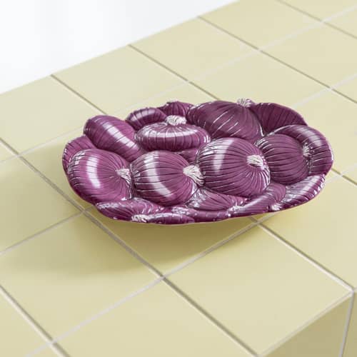 Plat de service Legume Onion / 23,5 x 18 cm - & klevering - Onion - Dolomite