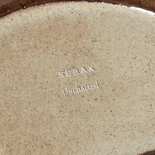 Saladier Out of Lines / 25 x 22 x H 11 cm - Serax - Ocre - Grès émaillé