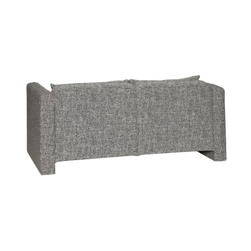 Canapé 2 places Soba / L 178 cm - HÜBSCH - Gris foncé - Contreplaqué, Mousse polyuréthane, Tissu polyester
