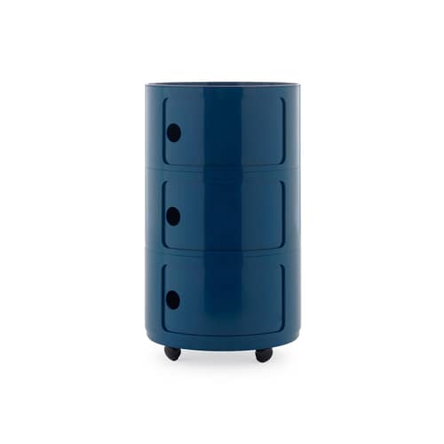 Storage Componibili New Big Kartell / 3 Drawer - Ø 42 x H 69.5 cm