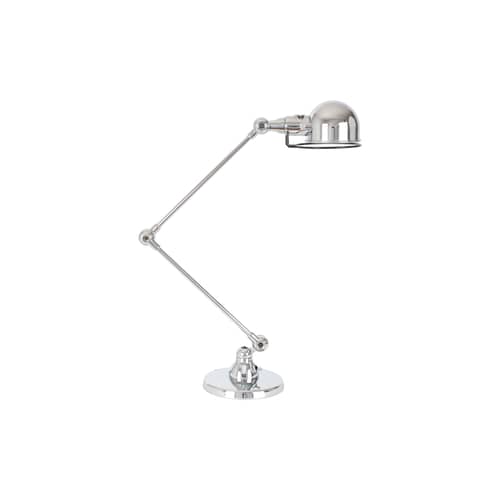 Signal SI333 Table lamp metal / 2 arms - H 60 cm - Design 1950 - Jieldé - Chromium plated steel - Chromed stainless steel