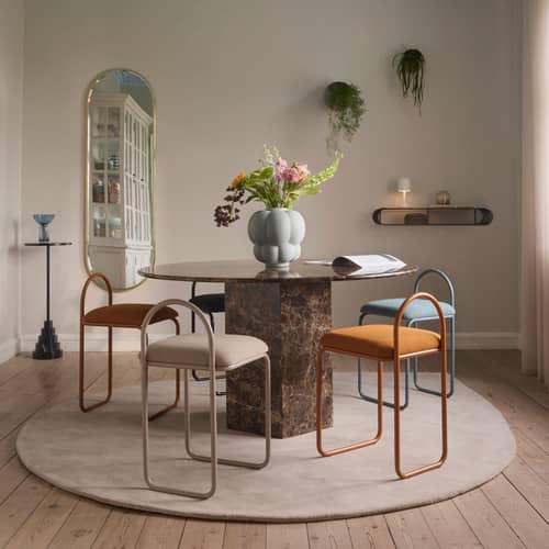 Tappeto Stilla tessuto beige / 265 x 220 cm - AYTM - Talpa - Lana