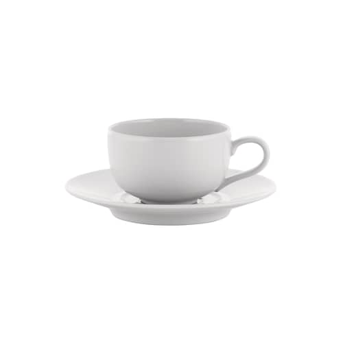 Tasse à espresso La Bella Tavola céramique blanc / 8 cl - Ettore Sottsass - Alessi - Tasse / Blanc uni - Porcelaine fine