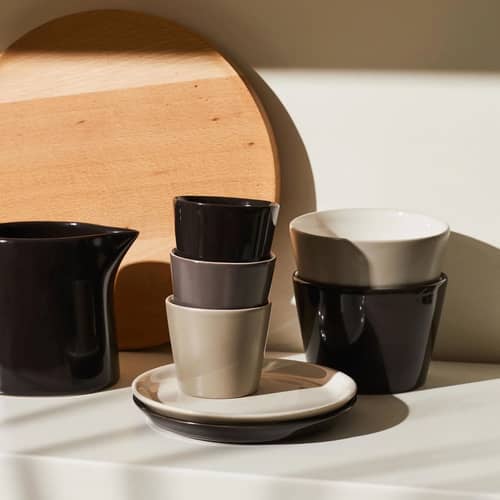 Tasse à espresso Tonale céramique gris / 8 cl - Alessi - Gris clair / intérieur blanc - Grès
