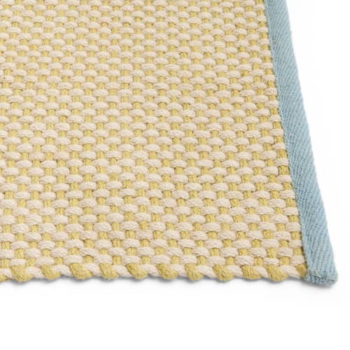 Teppich 3 Colour textil gelb / 140 x 200 cm - Hay - Sanftes Gelb - Jute, Wolle