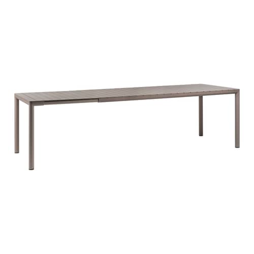 Tavolo con prolunga Tevere corian beige / 211-275 x 100 cm - NARDI - Talpa - alluminio verniciato, Resina in fibra di vetro