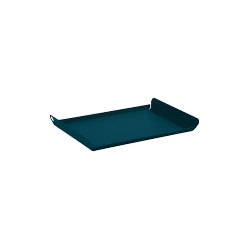 Alto Tray metal blue / Steel - 36 x 23 cm - Fermob - Acapulco blue - Electro-galvanized steel