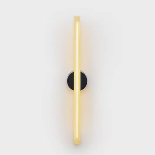 Applique salle de bains Kilter Long LED / L 64 cm - Orientable - TALA - L 64 cm / Gris foncé - Aluminium, Verre dépoli