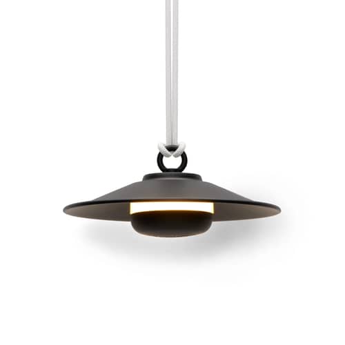 Applique d\'esterno Chap-O metallo nero / Lampada senza fili - Fatboy - Nero - Metallo rivestito