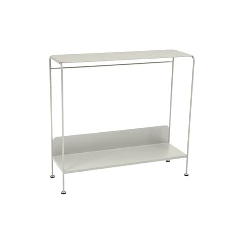 Console Picolino métal gris / L 93 x P 31 x H 85 cm - Fermob - Gris argile - Acier laqué
