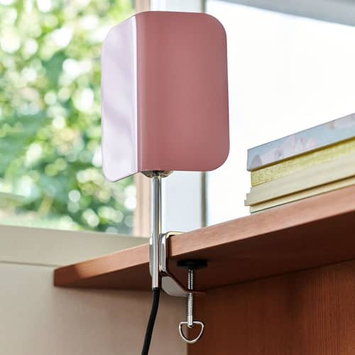 Lampe à pince Apex Clip métal rose / Base étau - Orientable / H 27,5 cm - Hay - Rose - Acier