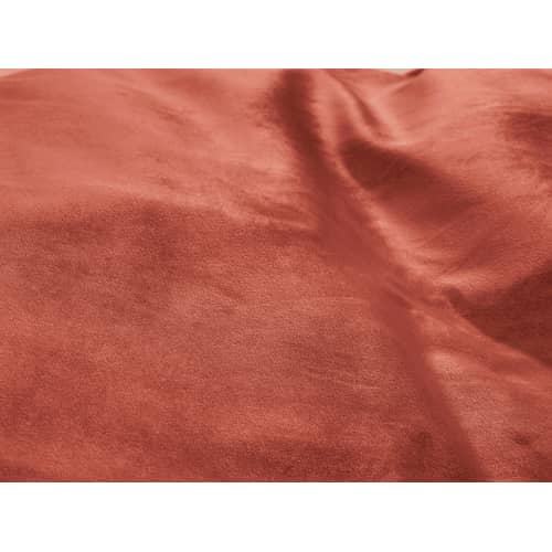 Pouf Original Slim Velvet tissu rose marron / Velours recyclé - 155 x 120 cm - Fatboy - Rhubarbe -  Micro-billes EPS, Velours polyester recyclé