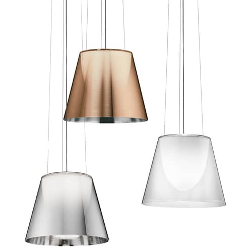 Suspension K Tribe S2 plastique transparent Ø 39.5 cm - Flos - Transparent - PMMA