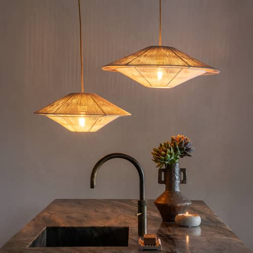 Suspension Lumbini Large / Ø 60 cm - GOOD&MOJO - Gris - Corde