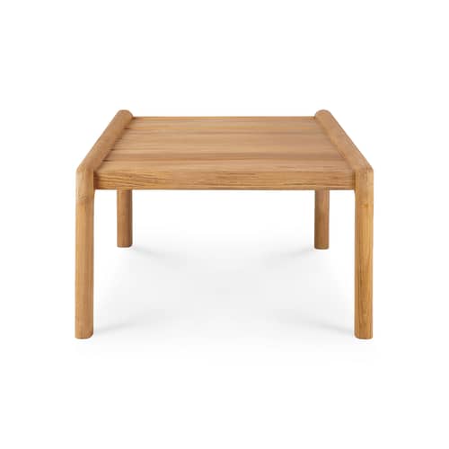 Table basse Jack Outdoor tissu bois naturel / 54 x 54 cm - Teck - Ethnicraft - 54 x 54 cm / Teck - Teck massif