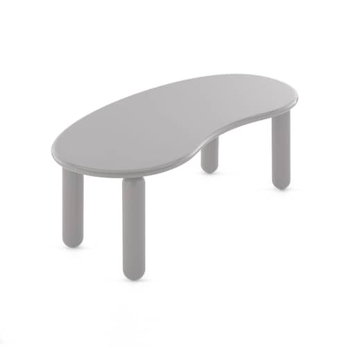 Table basse Undique Mas bois gris / 119 x 59 x H 44 cm - Patricia Urquiola, 2023 - Kartell - Gris - Hêtre laqué, MDF laqué