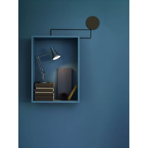 Tischleuchte 91 Mini Mini LED metall blau grau / LED - Netzanschluss oder USB - Anglepoise - Stahlblau - Aluminium, Gusseisen, Stahl