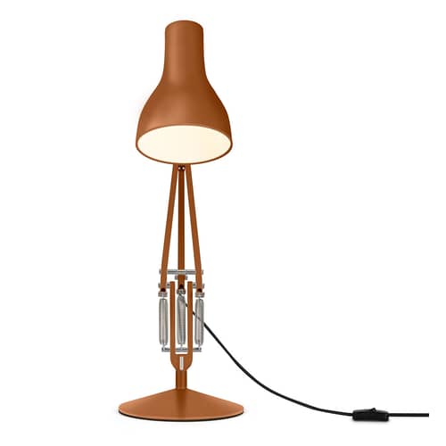 Tischleuchte Type 75 metall orange braun / By Margaret Howell - Anglepoise - Siena - Aluminium, Gusseisen, Stahl