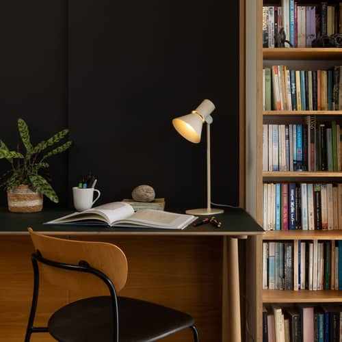 Tischleuchte Type 80 T1 metall beige / Schwenkbar - Anglepoise - Hell Dichtmasse - Aluminium, Stahl