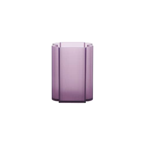 Vaso Okra materiale plastico viola / H 24 cm - Riciclato / Patricia Urquiola, 2026 - Kartell - Viola - PMMA riciclato