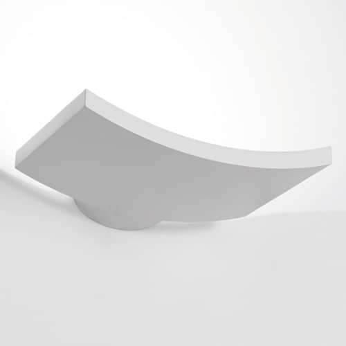 Wandleuchte Microsurf LED metall weiß - Artemide - Weiß - klarlackbeschichtetes Aluminium