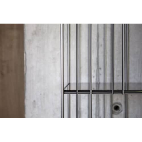 Zubehör  glas braun transparent / Set 6 Regalböden für Bücherregal Metrica Wall A - Prof. 12 cm - Mogg - Bronze - Rauchglas