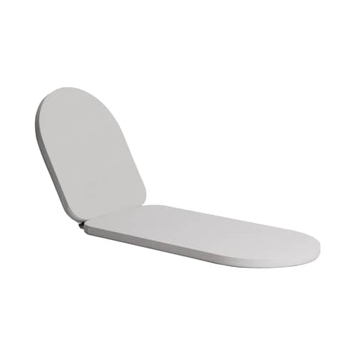 Accessoire  / Matelas pour transat week-end - 210 x 62 cm - Petite Friture - Gris - Acrylique, Mousse haute résilience