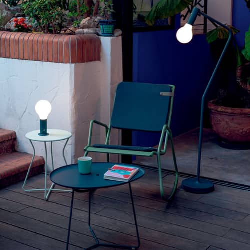  Accessory metal blue / Lamp stand for Aplô LED cordless lamp. - Fermob - Acapulco blue - ABS, Aluminium
