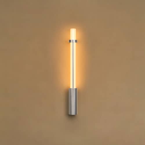 Applique d\'extérieur In Fine LED verre / L 65 cm - DCW éditions - Argent - Aluminium, Verre