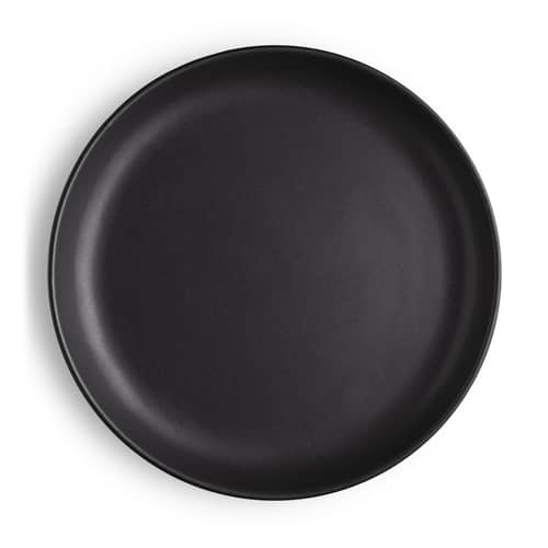 Assiette à dessert Nordic kitchen céramique noir / Ø 18 cm - Grès - Eva Trio - Ø 18 cm / Noir mat - Grès