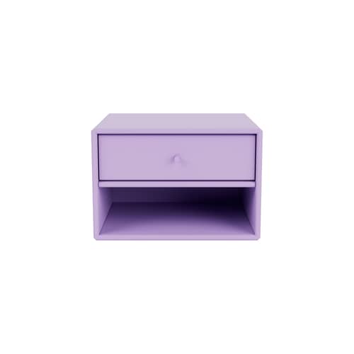 Comodino da parete Dash legno viola / Consol - L 35,4 x P 30 x H 24 cm - MONTANA - Iris iridescente 164 - MDF laccato