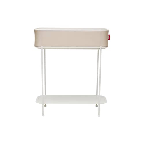 Jardinière sur pied Adoreganizer / Etagère - L 65,5 x H 76,5 cm - Fatboy - Beige - Acier inoxydable, Tissu oléfine