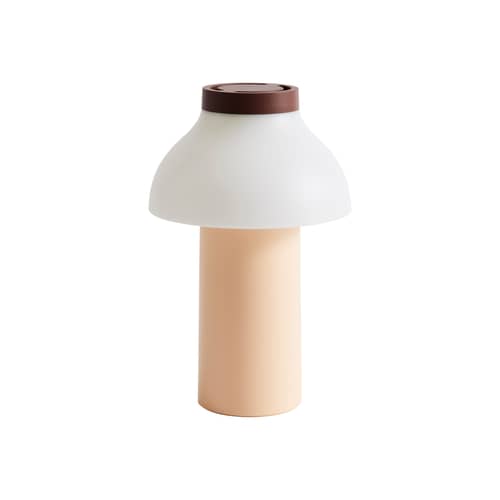 Lampada da esterno ricaricabile senza fili PC Portable n°2 materiale plastico arancione / Pierre Charpin - Hay - Rosa pesca / Bianco - ABS, Polipropilene