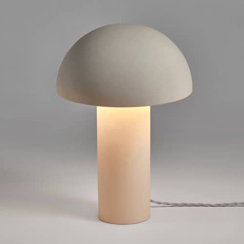 Lampe de table Leo 01 céramique blanc / Medium - H 40 cm - Serax - H 40 cm - Grès