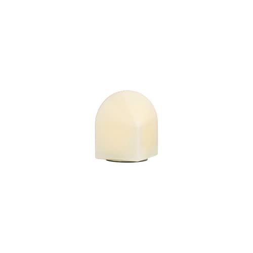Lampe de table Parade LED verre blanc / H 16 cm - Hay - Blanc - Verre
