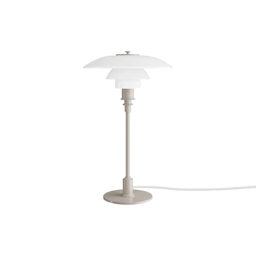 Lampe de table PH 3/2 beige / Réédition 1926 - Louis Poulsen - Beige brillant / Blanc - Aluminium laqué, Verre soufflé bouche