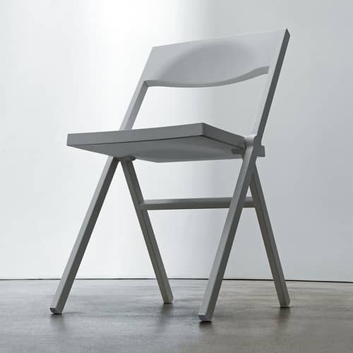 Piana Folding chair plastic material white / David Chipperfield, 2011 - Alessi - White - Glass fibre-reinforced polypropylene