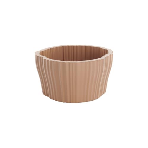 Portavaso Corteza Large materiale plastico beige / 64 x 70 cm x H 36 cm - Kartell - Polvere - Polietilene riciclato