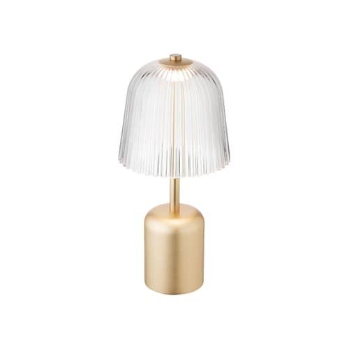 Schnurlosleuchte Asteea plastikmaterial gold - NUURA - Messing & transparent - Messing, Polyacryl