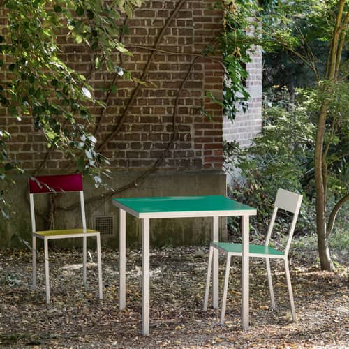 Table carrée Alu table / 85 x 85 cm - (indoor/outdoor) - valerie objects - Vert - Aluminium