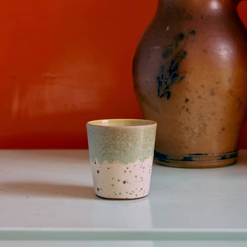 Set de 4 tasses à café 70s ceramics / 23 cl - HK LIVING - Pop art - Grès émaillé