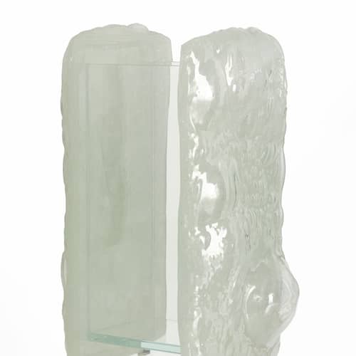 Vaso Opalia vetro trasparente / 25 x 25 x H 43 cm - Glas Italia - Trasparente - Vetro
