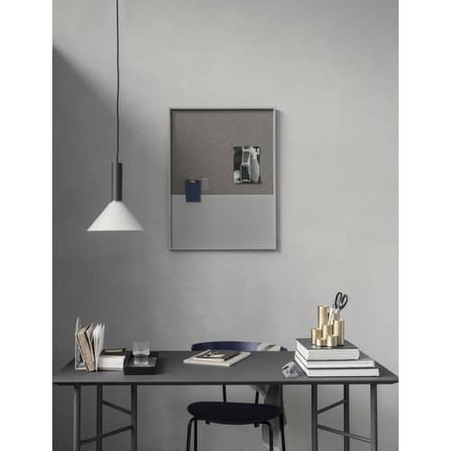 Table top - / for trestle Ming Large - 160 x 90 cm by Ferm Living - Top / Black - Lacquered oak veneer on MDF