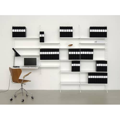 Bureau / L 78 x P 58 cm - String Furniture - Blanc - MDF laqué