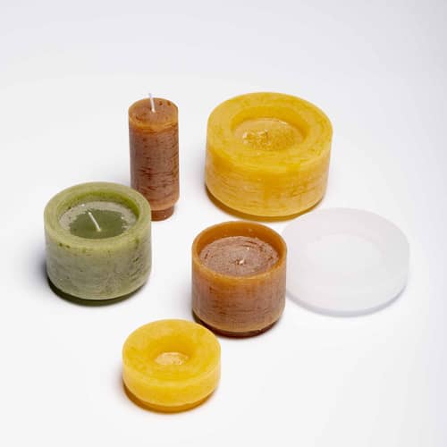 STAN EDITIONS Candl Stack 06 Candle - yellow | Made In Design UK