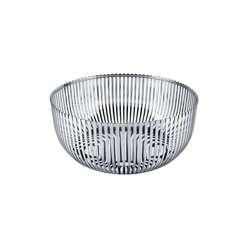 Corbeille PCH05 par Pierre Charpin métal / Ø 24 x H 11 cm - Alessi - Ø 24 cm - Acier brillant - Acier inoxydable 18/10